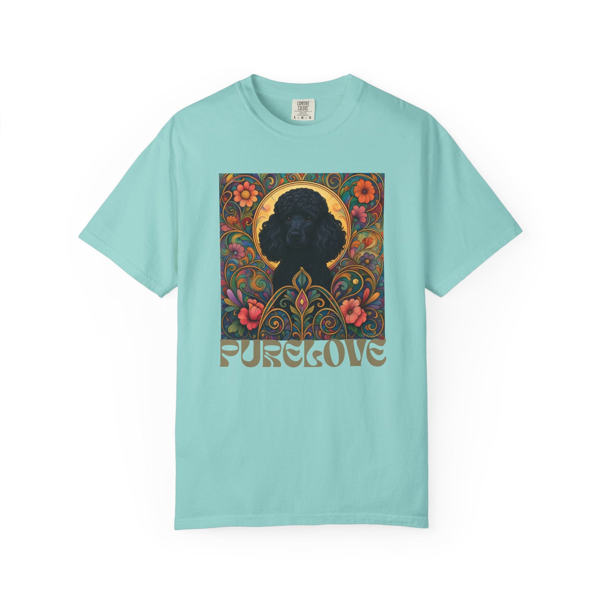 Black Poodle Vintage Graphic T-Shirt – Unisex Cotton Tee for Dog Lovers