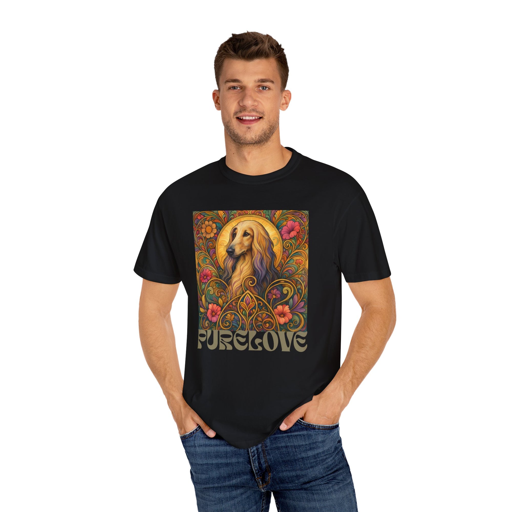 Afghan Vintage Graphic T-Shirt – Unisex Cotton Tee for Dog Lovers