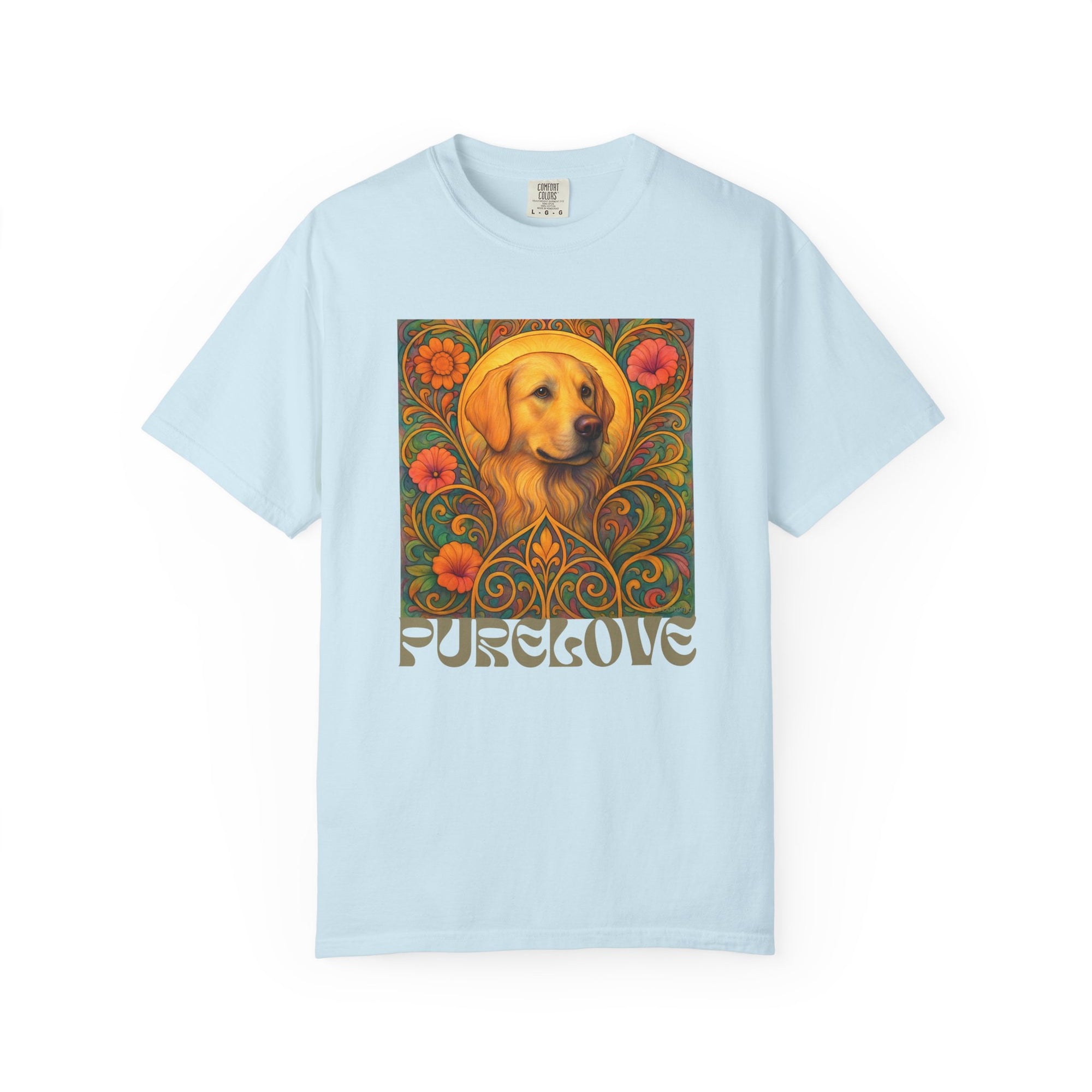 Golden Labrador Vintage Graphic T-shirt - Unisex Cotton Tee for Dog Lovers