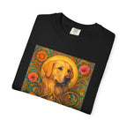 Golden Labrador Vintage Graphic T-shirt - Unisex Cotton Tee for Dog Lovers