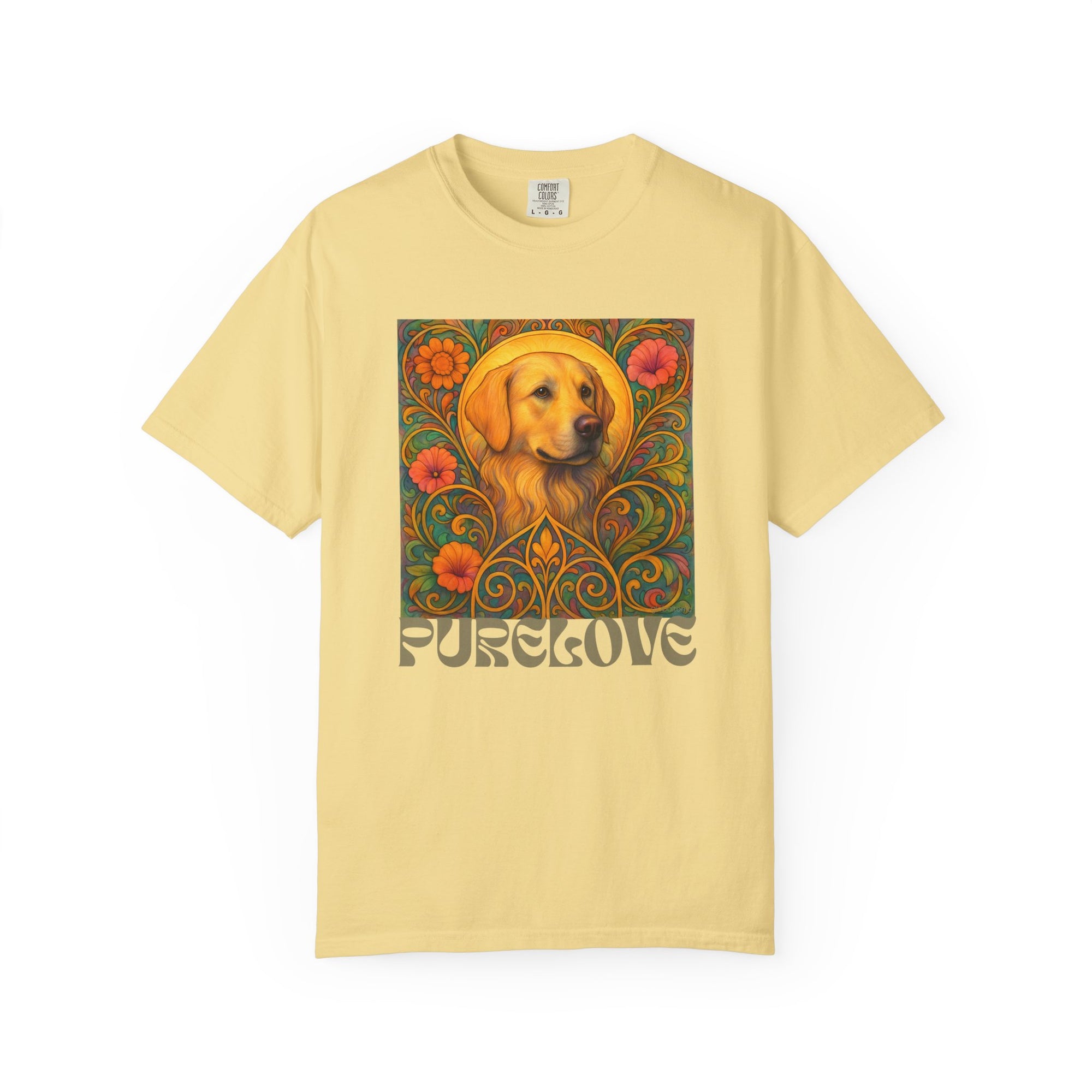 Golden Labrador Vintage Graphic T-shirt - Unisex Cotton Tee for Dog Lovers