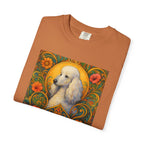 White Poodle Vintage Graphic T-Shirt – Unisex Cotton Tee for Dog Lovers