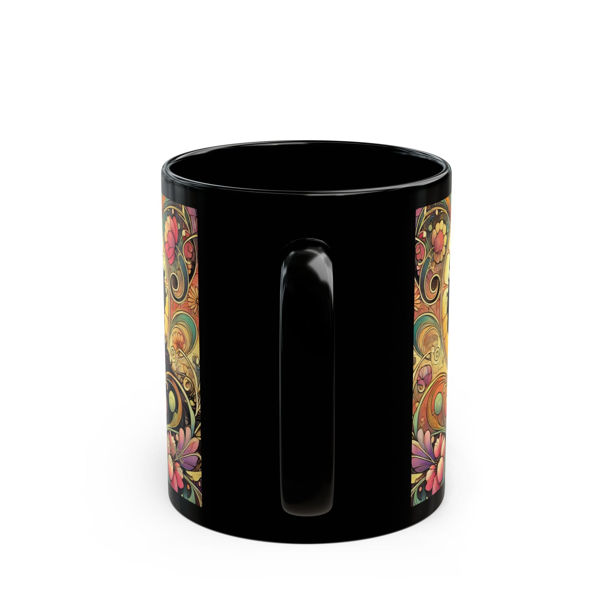 Black Cavoodle Cockapoo Dog Lover Black Mug – Vintage Pet Themed Cup for Gifts & Home Decor
