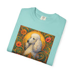 White Poodle Vintage Graphic T-Shirt – Unisex Cotton Tee for Dog Lovers
