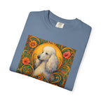 White Poodle Vintage Graphic T-Shirt – Unisex Cotton Tee for Dog Lovers