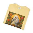 White Poodle Vintage Graphic T-Shirt – Unisex Cotton Tee for Dog Lovers