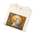 White Poodle Vintage Graphic T-Shirt – Unisex Cotton Tee for Dog Lovers