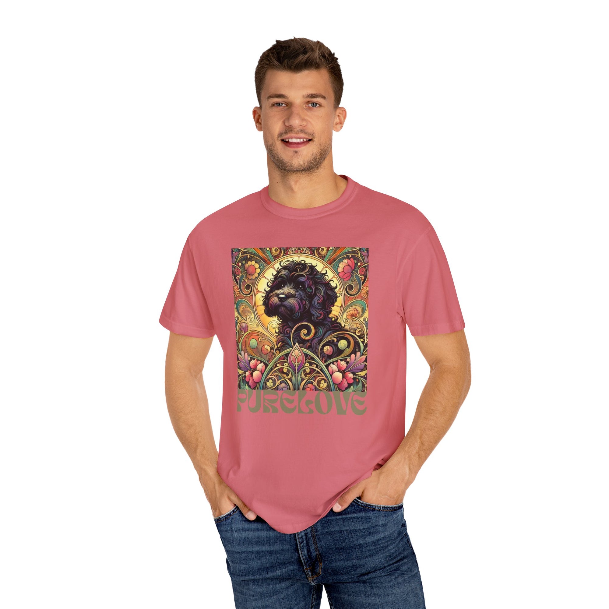 Black Cavoodle/Cockapoo Vintage Graphic T-Shirt – Unisex Cotton Tee for Dog Lovers