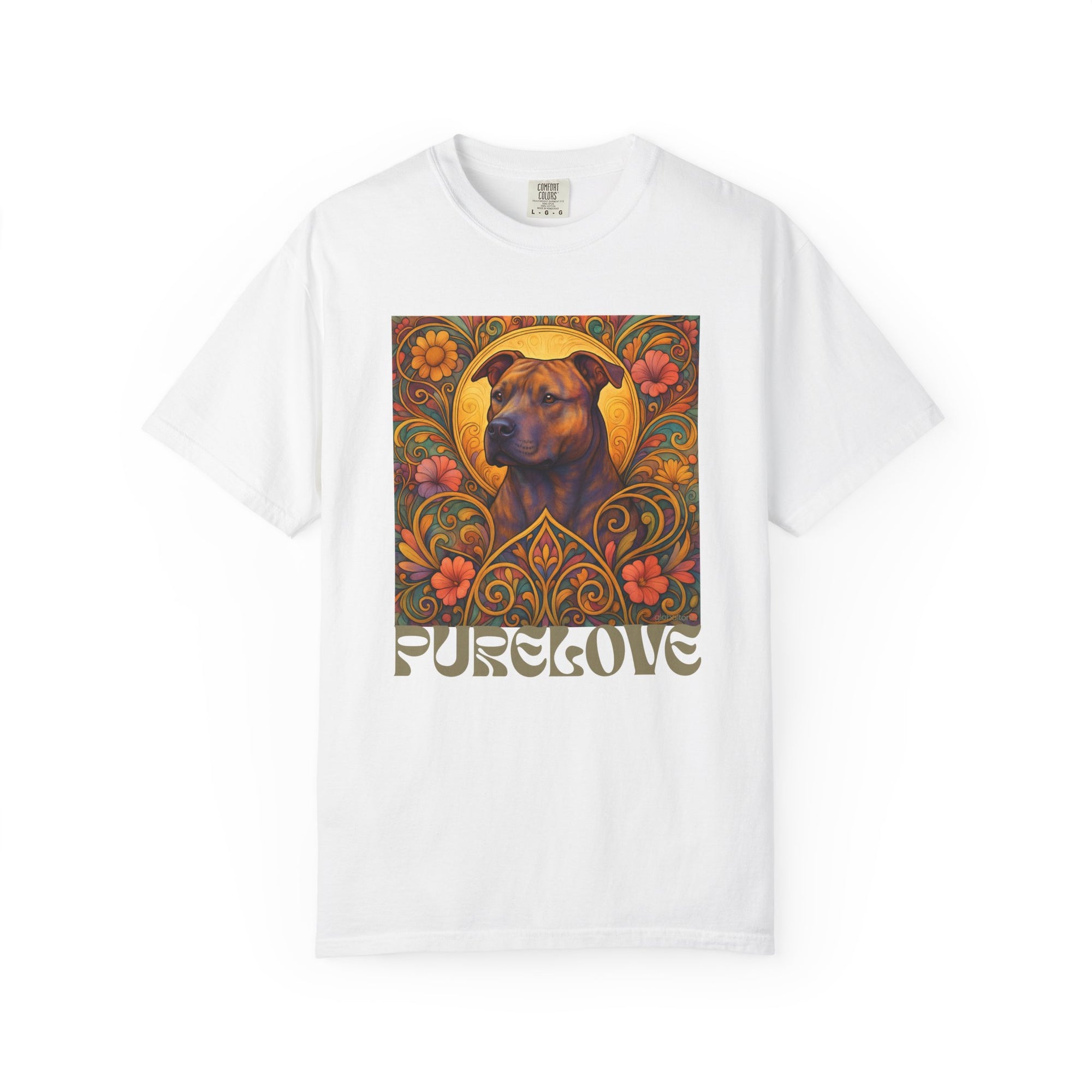 Staffy/Staffordshire Bull Terrier Brindle Vintage Graphic T-Shirt – Unisex Cotton Tee for Dog Lovers