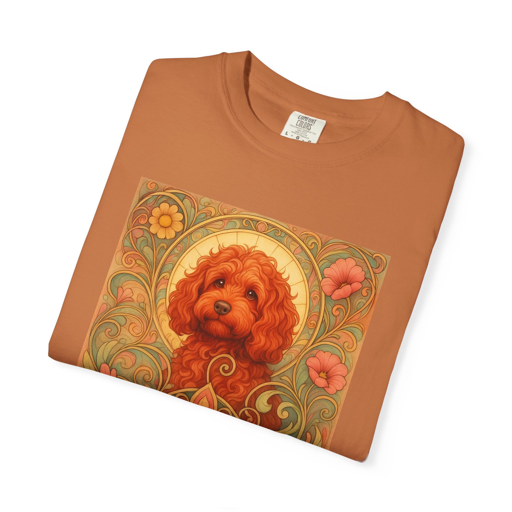 Strawberry Cockapoo/Cavoodle Vintage Graphic T-shirt -Unisex Cotton Tee for Dog Lovers