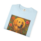 Golden Labrador Vintage Graphic T-shirt - Unisex Cotton Tee for Dog Lovers