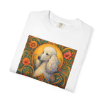White Poodle Vintage Graphic T-Shirt – Unisex Cotton Tee for Dog Lovers