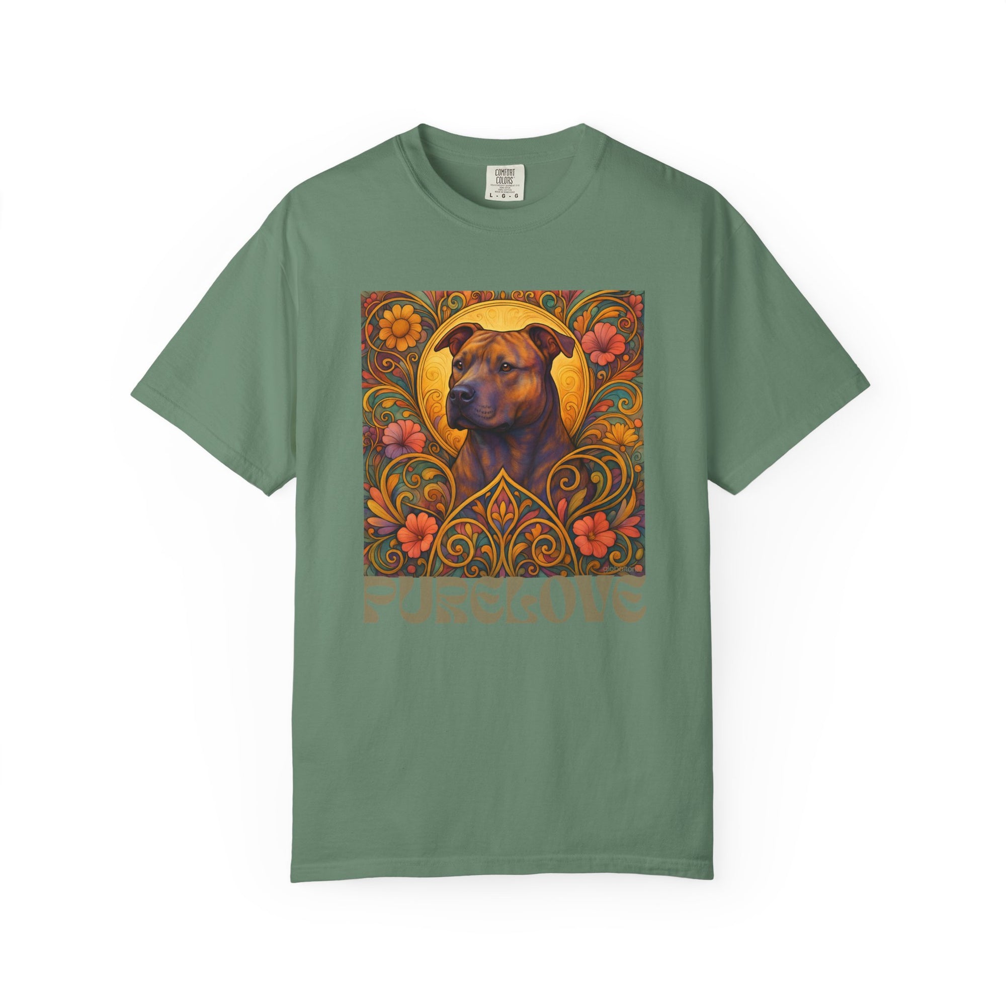 Staffy/Staffordshire Bull Terrier Brindle Vintage Graphic T-Shirt – Unisex Cotton Tee for Dog Lovers