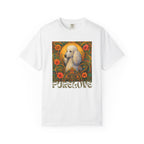 White Poodle Vintage Graphic T-Shirt – Unisex Cotton Tee for Dog Lovers