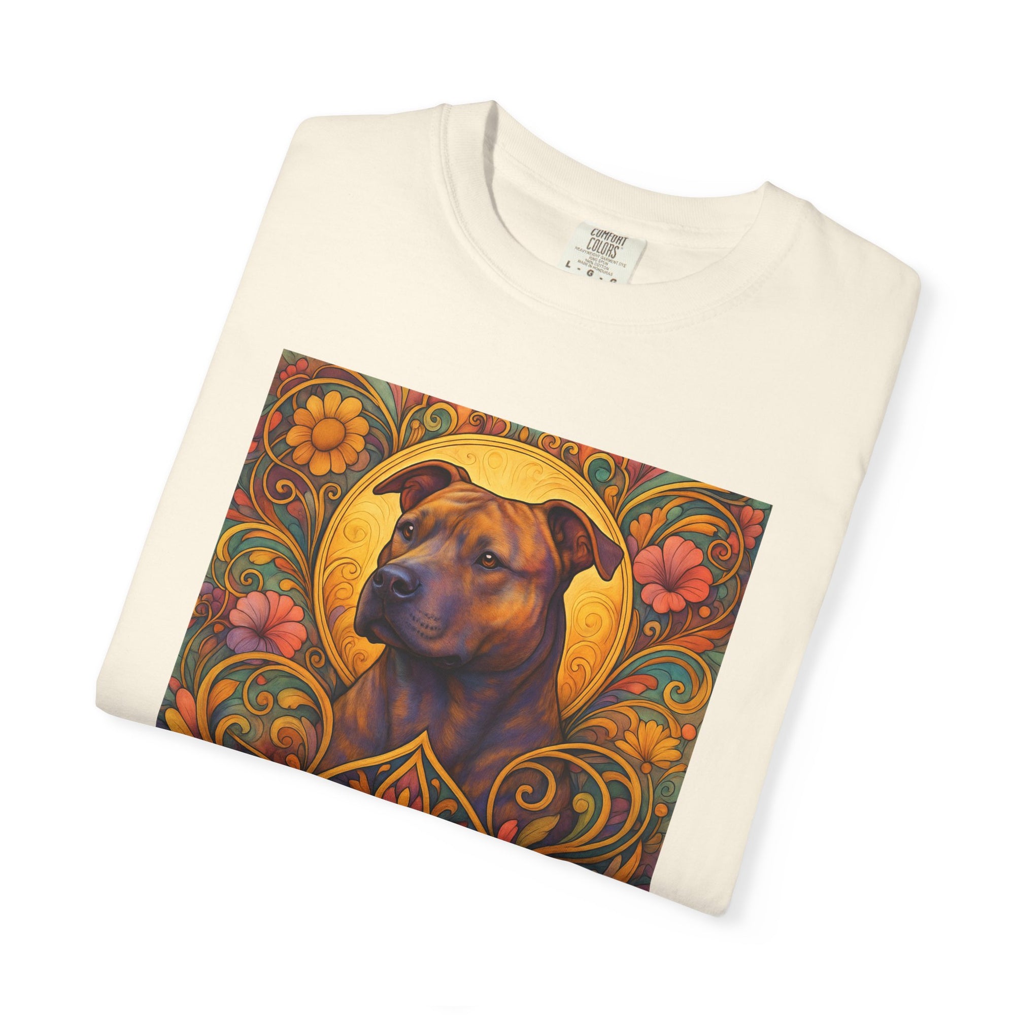 Staffy/Staffordshire Bull Terrier Brindle Vintage Graphic T-Shirt – Unisex Cotton Tee for Dog Lovers