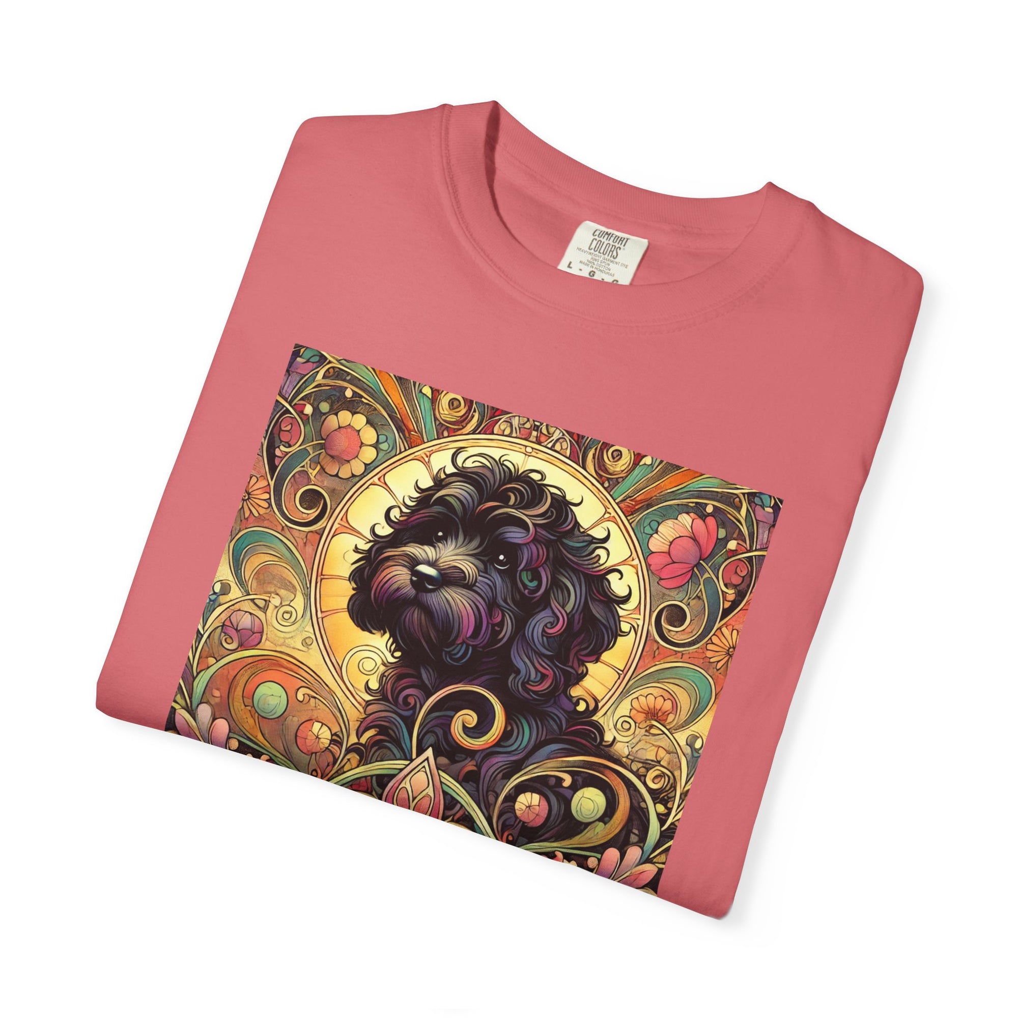 Black Cavoodle/Cockapoo Vintage Graphic T-Shirt – Unisex Cotton Tee for Dog Lovers