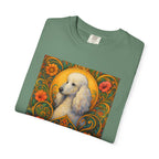 White Poodle Vintage Graphic T-Shirt – Unisex Cotton Tee for Dog Lovers