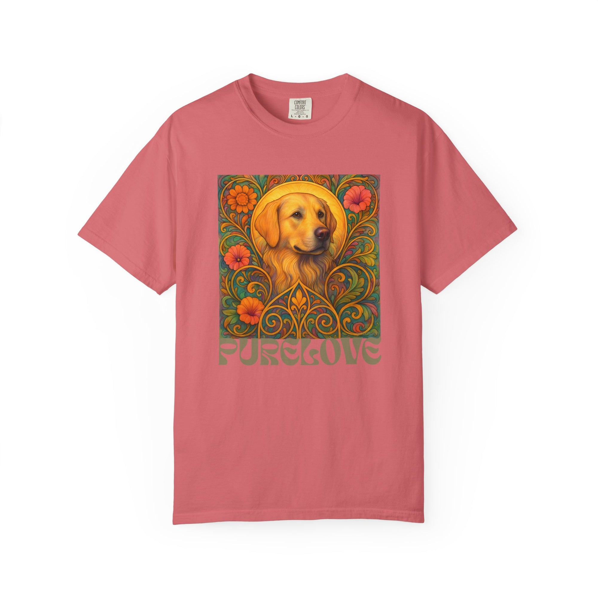 Golden Labrador Vintage Graphic T-shirt - Unisex Cotton Tee for Dog Lovers