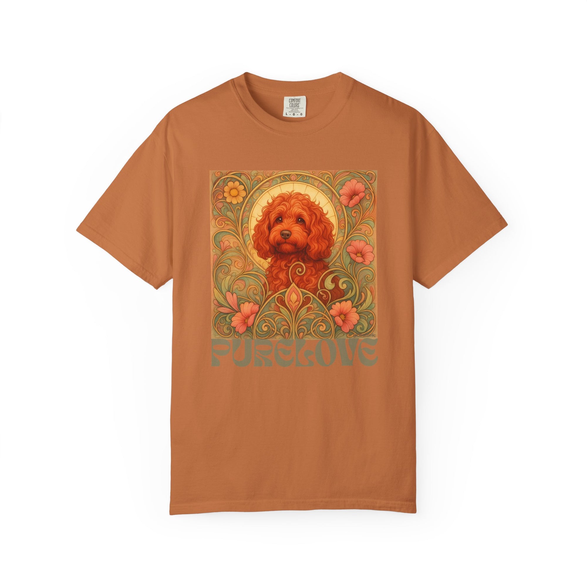 Strawberry Cockapoo/Cavoodle Vintage Graphic T-shirt -Unisex Cotton Tee for Dog Lovers