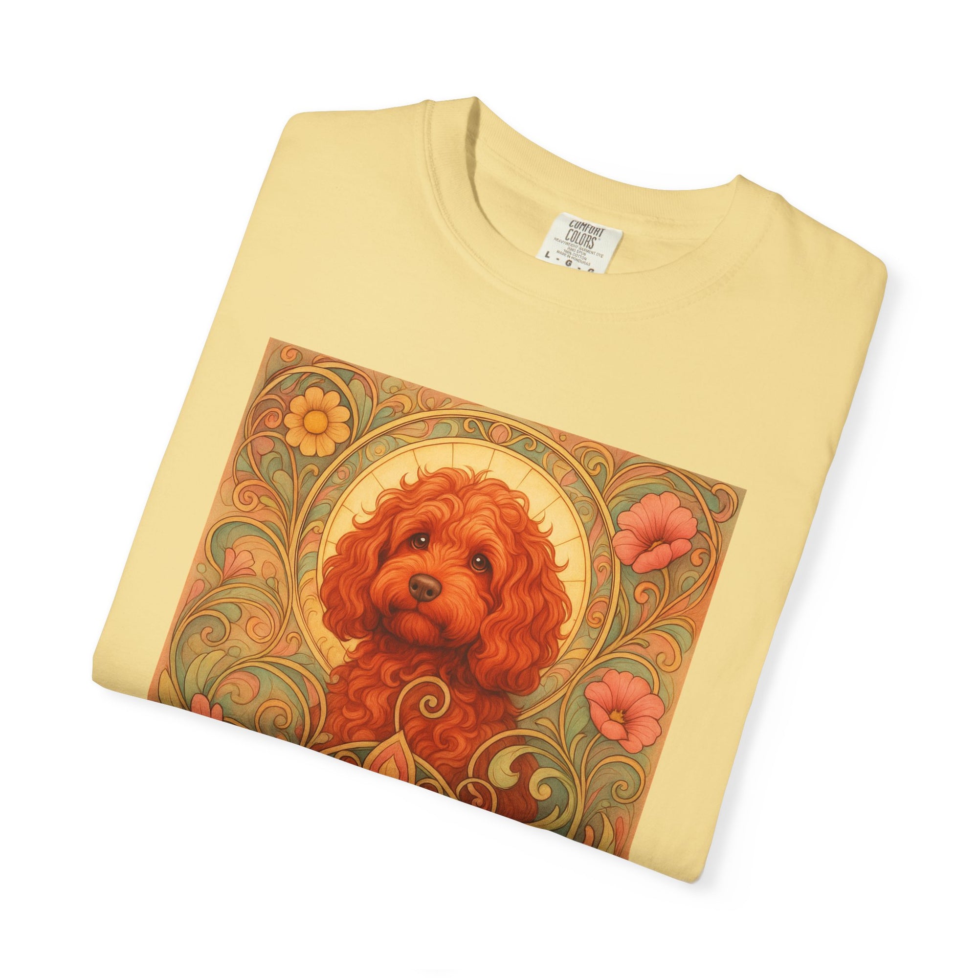 Strawberry Cockapoo/Cavoodle Vintage Graphic T-shirt -Unisex Cotton Tee for Dog Lovers
