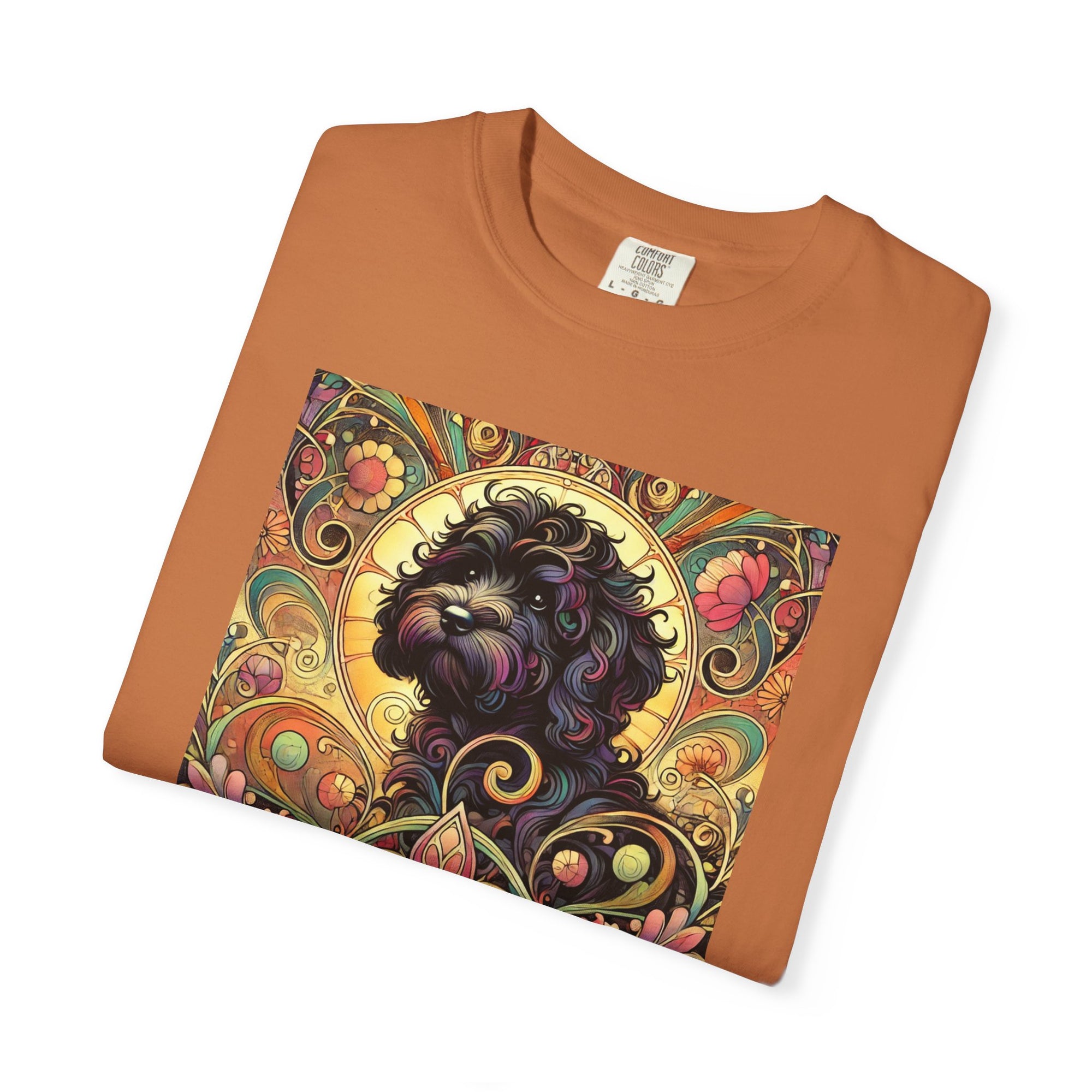 Black Cavoodle/Cockapoo Vintage Graphic T-Shirt – Unisex Cotton Tee for Dog Lovers