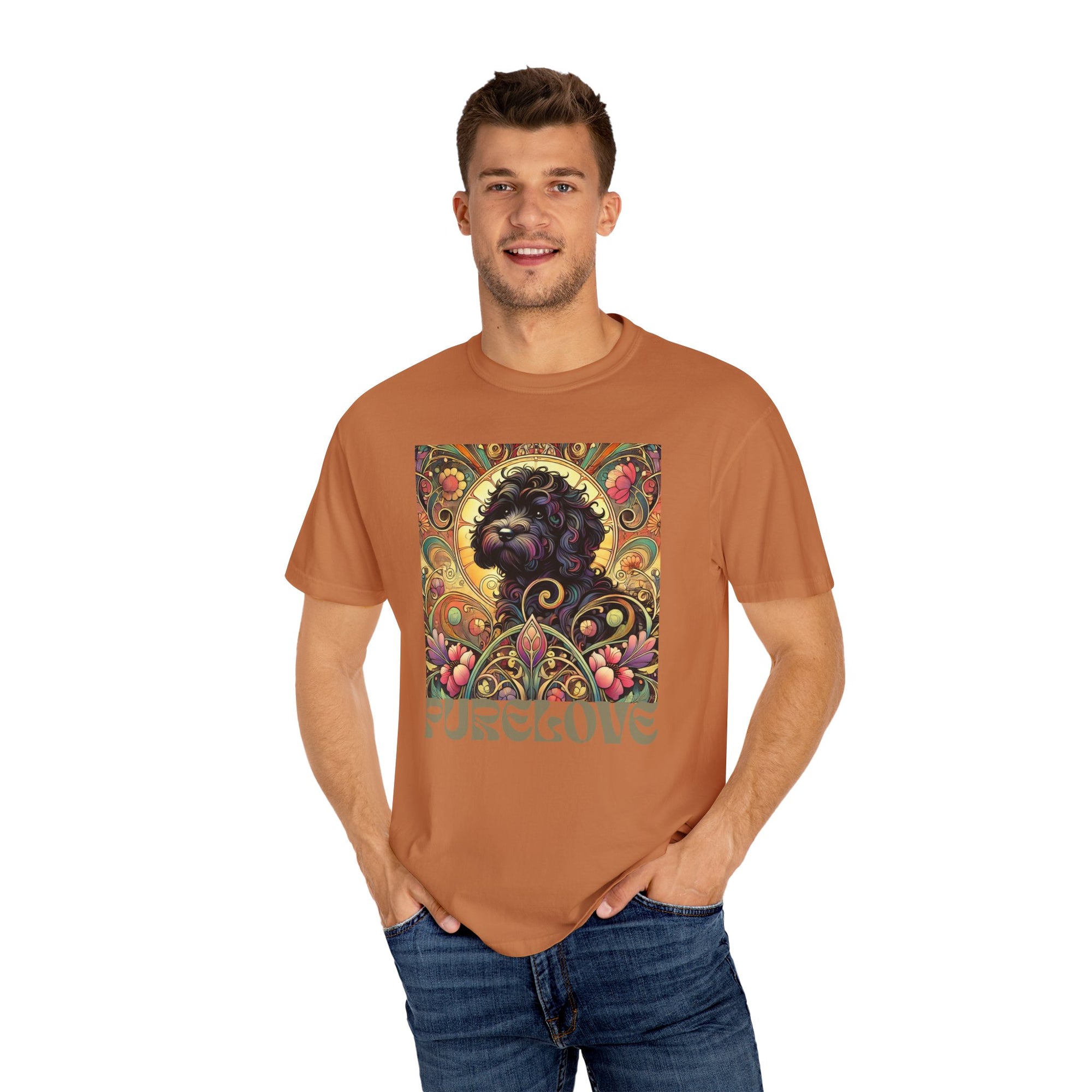Black Cavoodle/Cockapoo Vintage Graphic T-Shirt – Unisex Cotton Tee for Dog Lovers