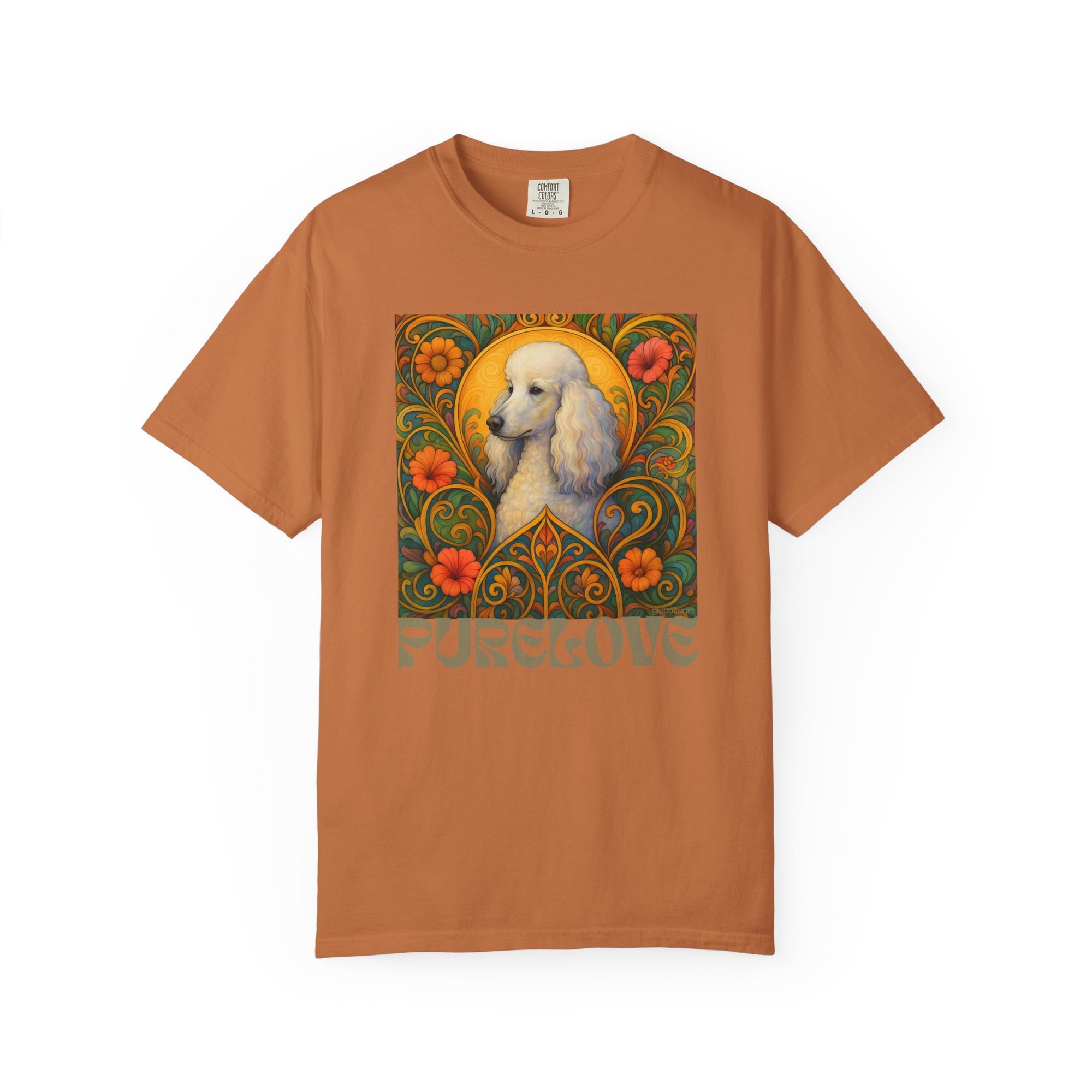 White Poodle Vintage Graphic T-Shirt – Unisex Cotton Tee for Dog Lovers