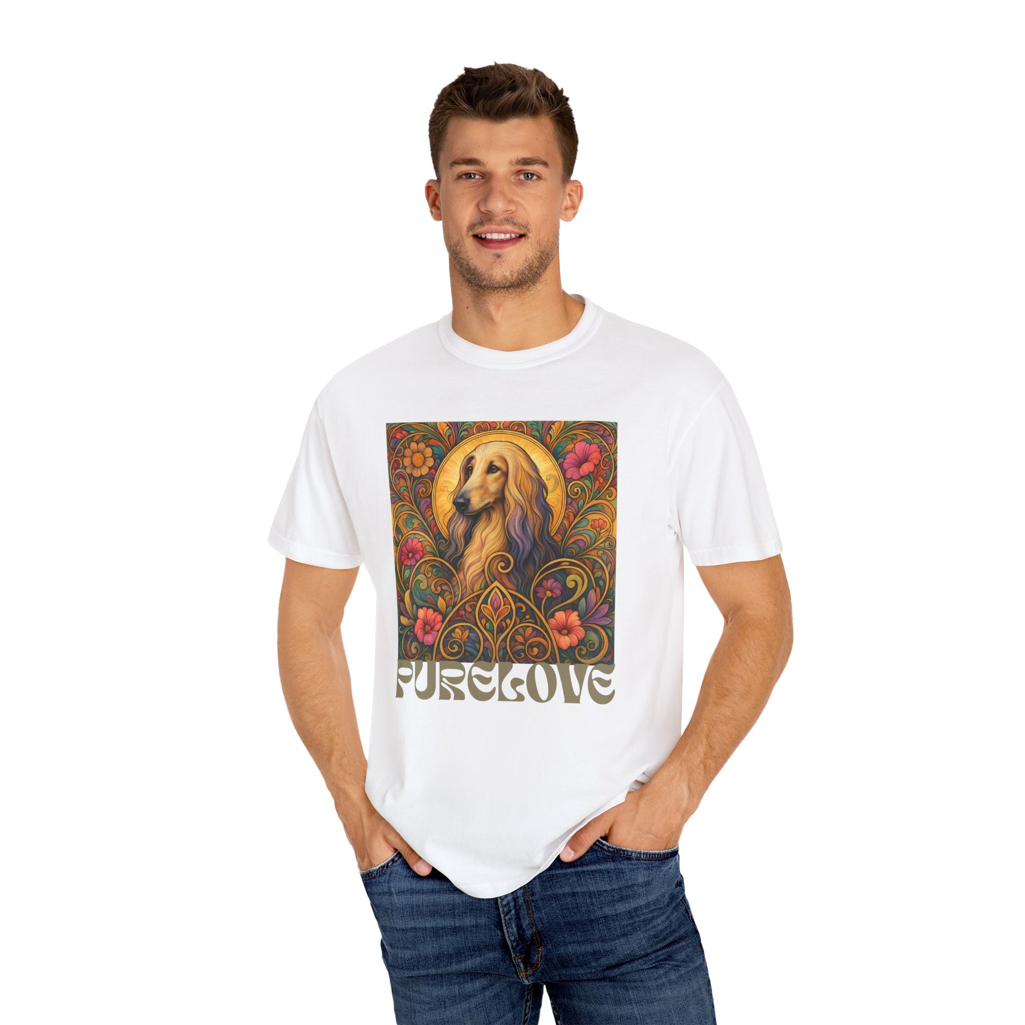 Afghan Vintage Graphic T-Shirt – Unisex Cotton Tee for Dog Lovers
