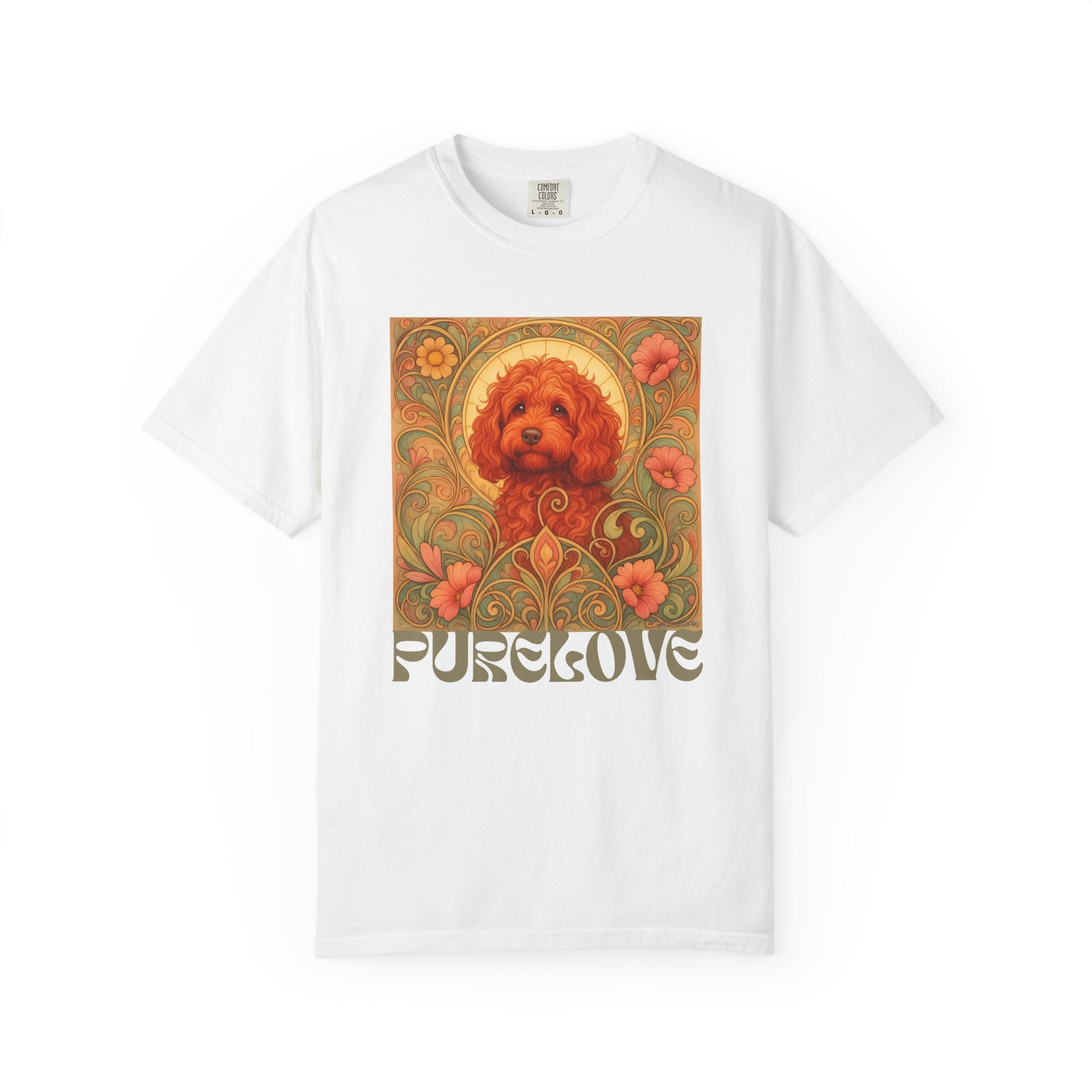 Strawberry Cockapoo/Cavoodle Vintage Graphic T-shirt -Unisex Cotton Tee for Dog Lovers