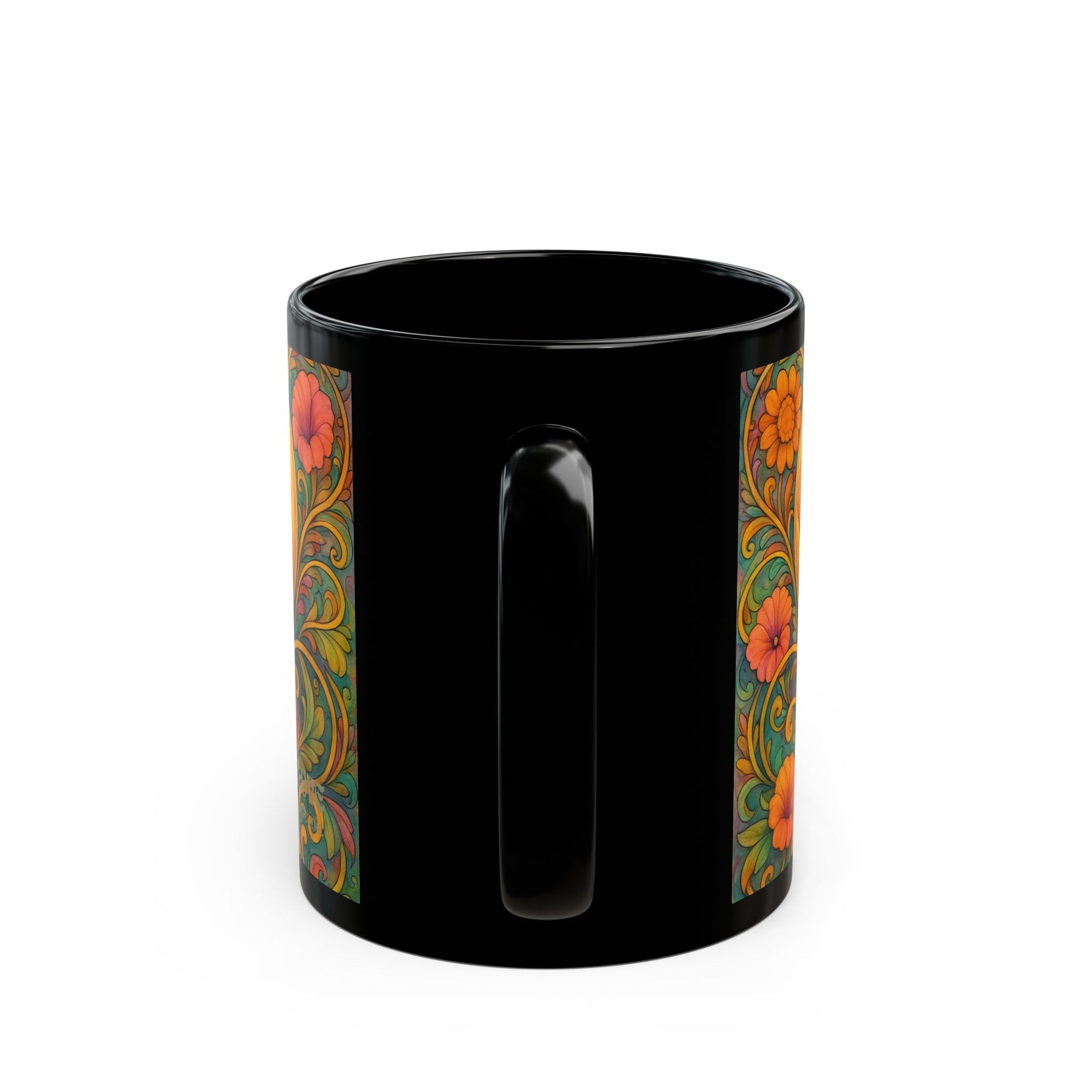Golden Retriever Dog Lover Black Mug – Vintage Pet Themed Cup for Gifts & Home Decor