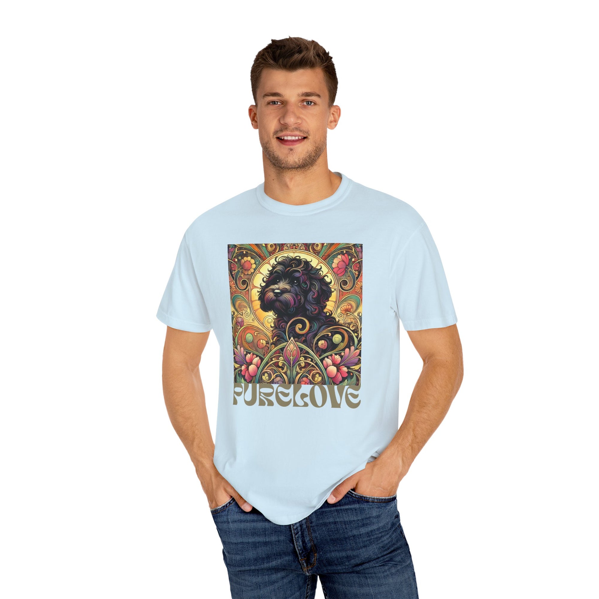 Black Cavoodle/Cockapoo Vintage Graphic T-Shirt – Unisex Cotton Tee for Dog Lovers