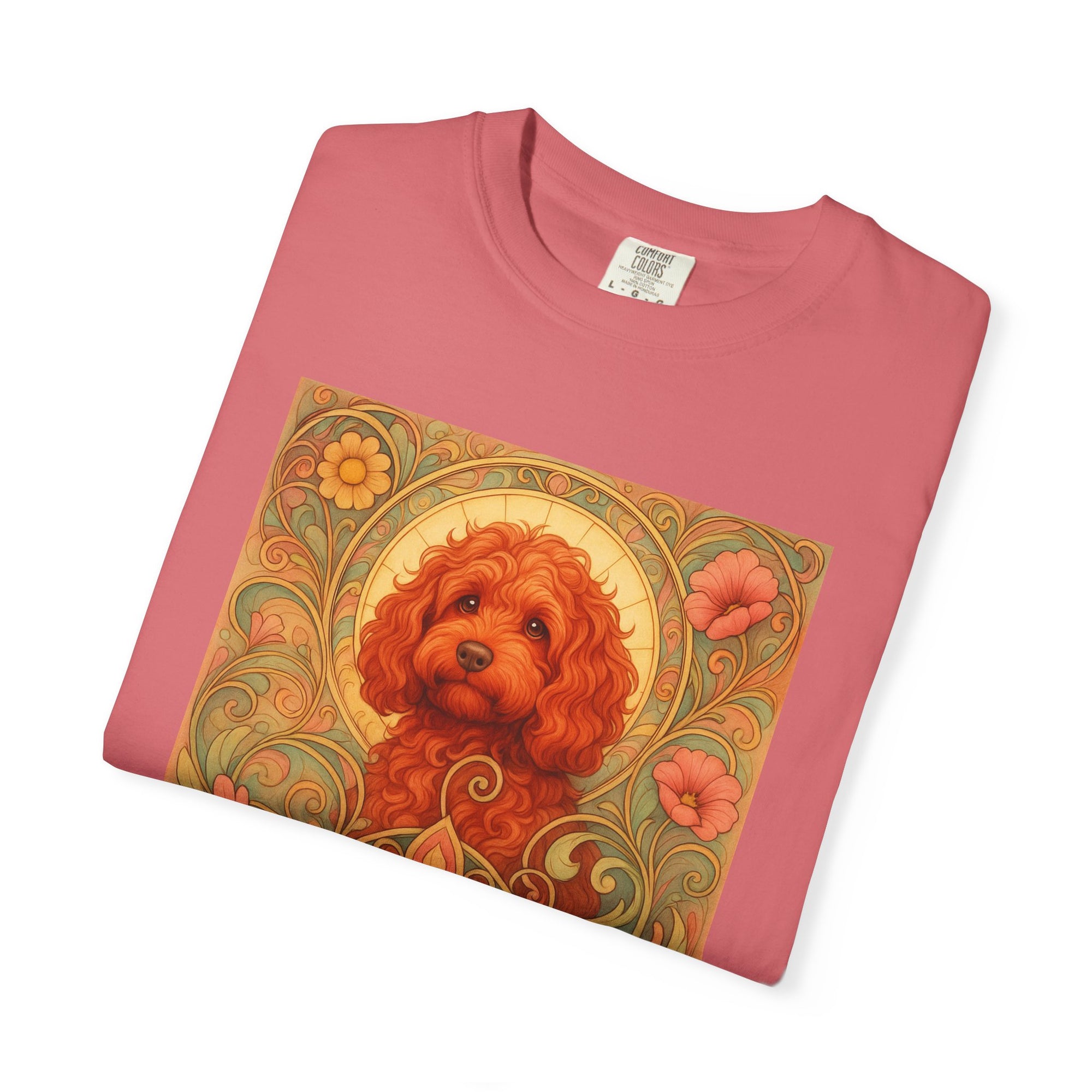 Strawberry Cockapoo/Cavoodle Vintage Graphic T-shirt -Unisex Cotton Tee for Dog Lovers