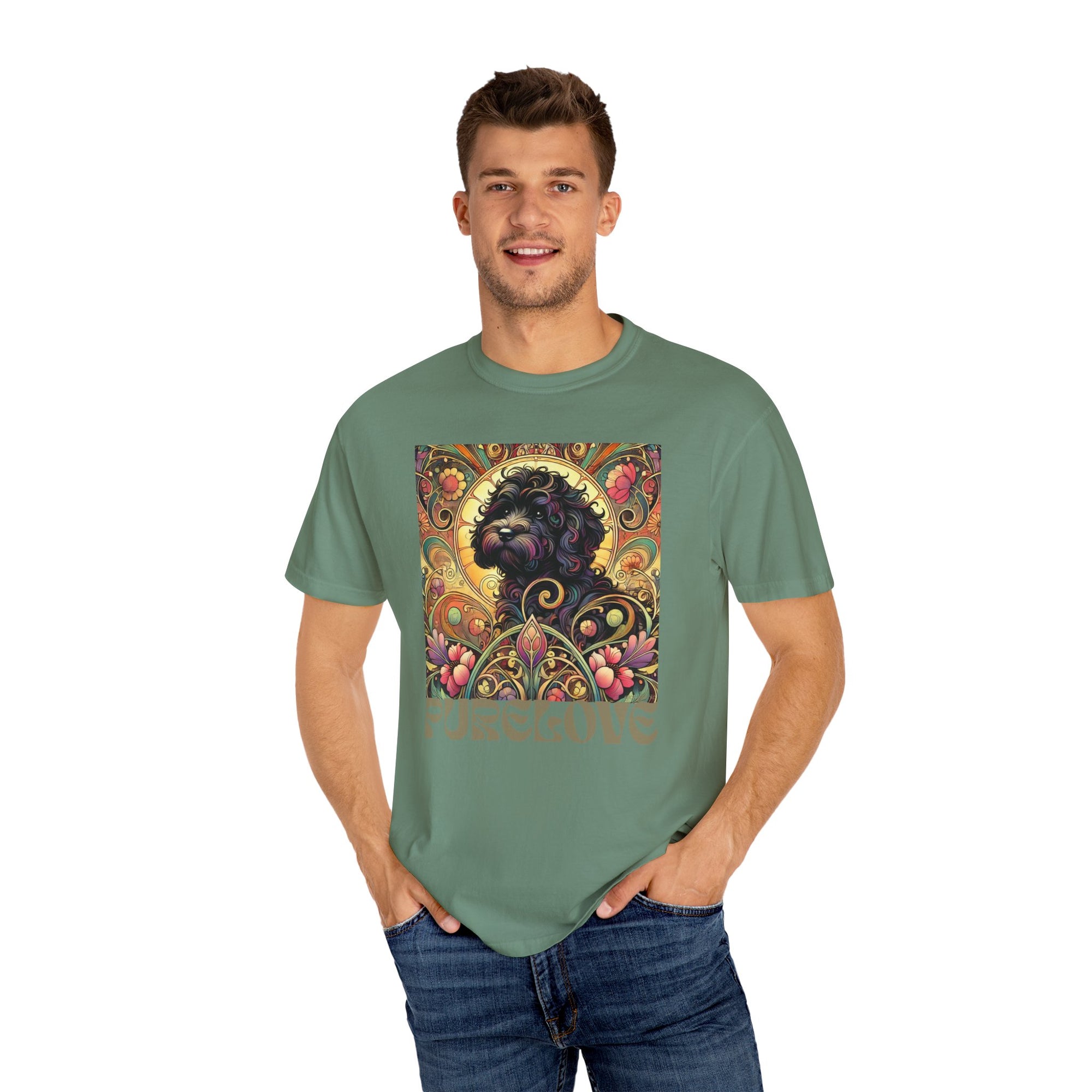 Black Cavoodle/Cockapoo Vintage Graphic T-Shirt – Unisex Cotton Tee for Dog Lovers