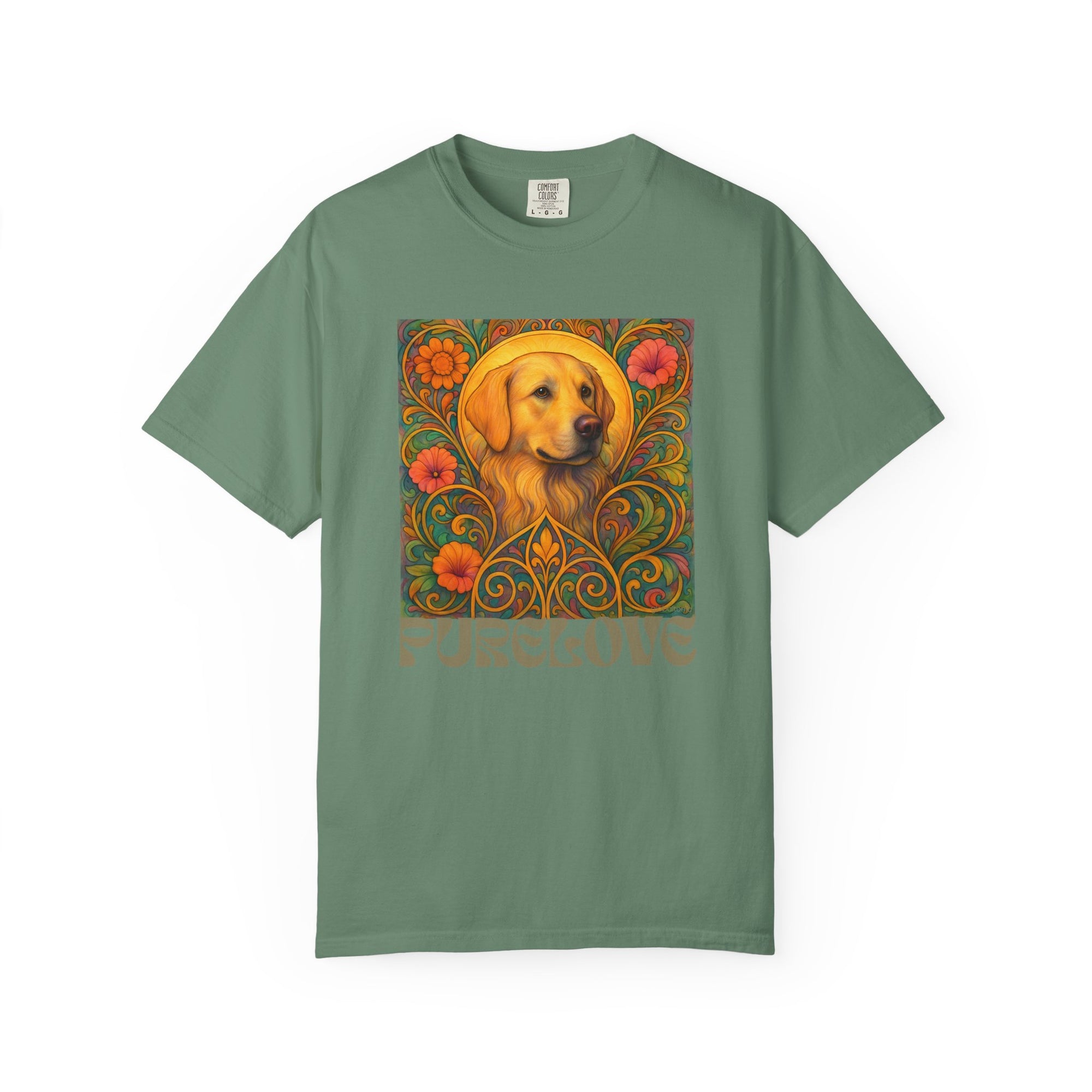Golden Labrador Vintage Graphic T-shirt - Unisex Cotton Tee for Dog Lovers