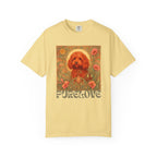 Strawberry Cockapoo/Cavoodle Vintage Graphic T-shirt -Unisex Cotton Tee for Dog Lovers