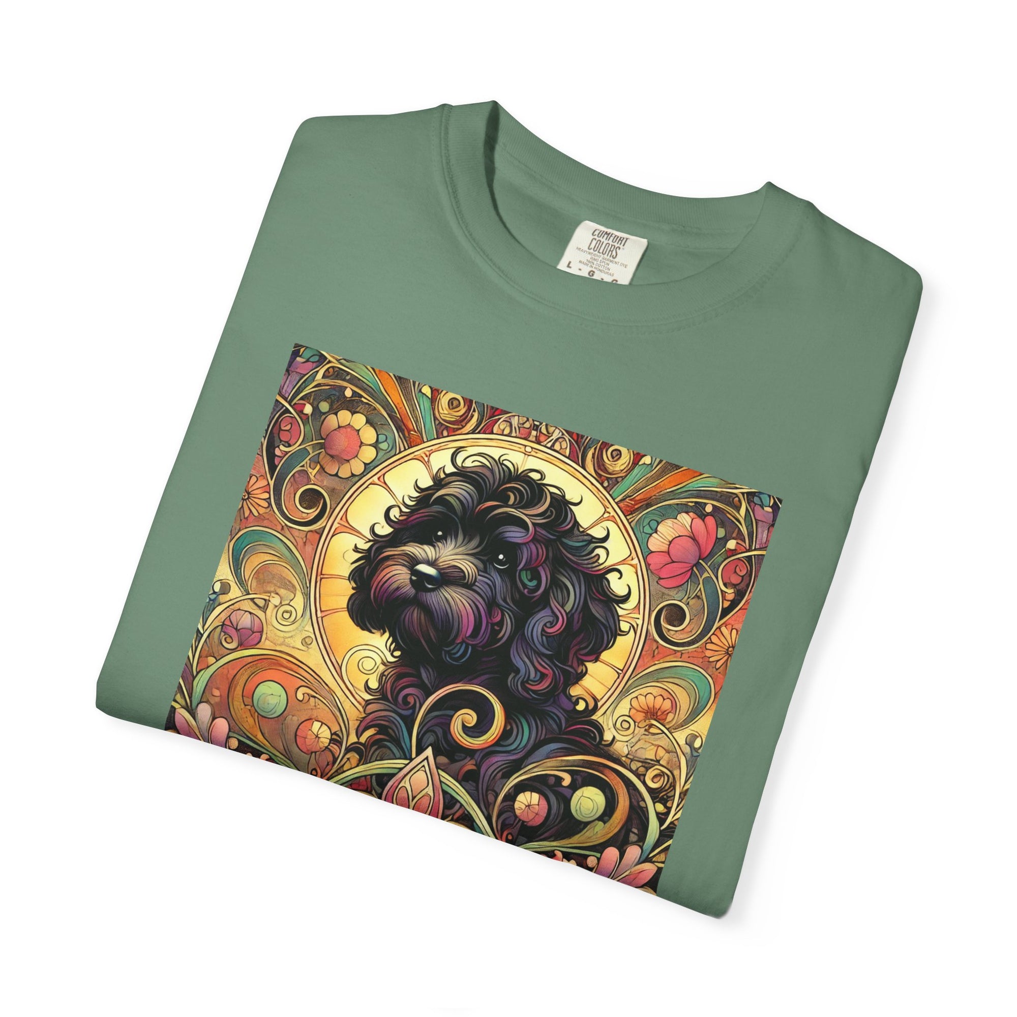 Black Cavoodle/Cockapoo Vintage Graphic T-Shirt – Unisex Cotton Tee for Dog Lovers