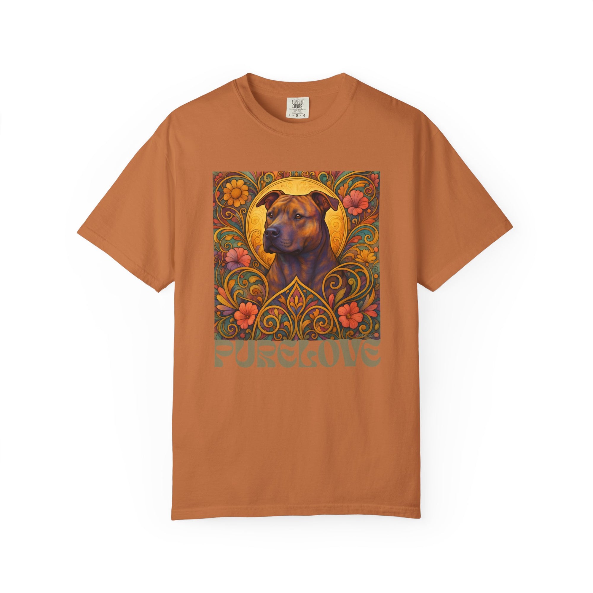 Staffy/Staffordshire Bull Terrier Brindle Vintage Graphic T-Shirt – Unisex Cotton Tee for Dog Lovers