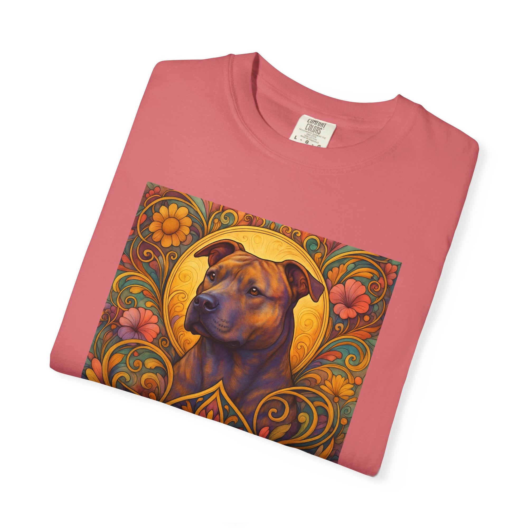 Staffy/Staffordshire Bull Terrier Brindle Vintage Graphic T-Shirt – Unisex Cotton Tee for Dog Lovers