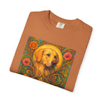 Golden Labrador Vintage Graphic T-shirt - Unisex Cotton Tee for Dog Lovers