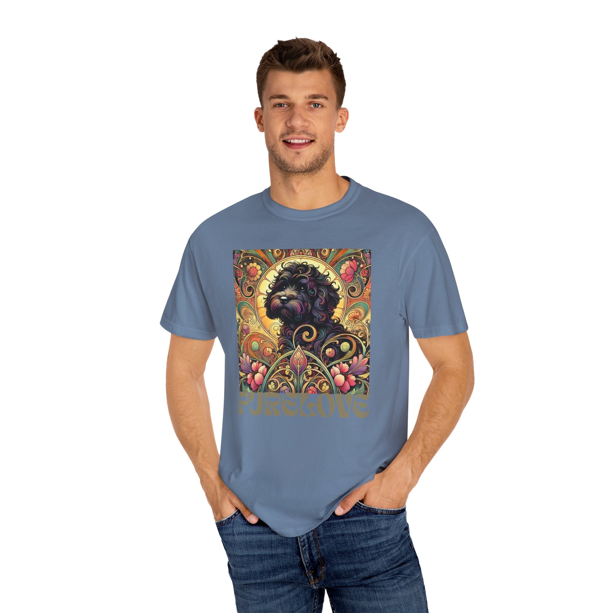 Black Cavoodle/Cockapoo Vintage Graphic T-Shirt – Unisex Cotton Tee for Dog Lovers