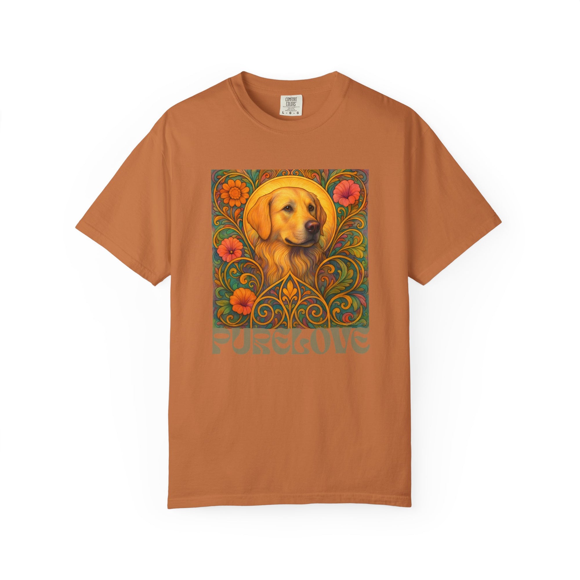 Golden Labrador Vintage Graphic T-shirt - Unisex Cotton Tee for Dog Lovers