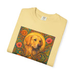 Golden Labrador Vintage Graphic T-shirt - Unisex Cotton Tee for Dog Lovers