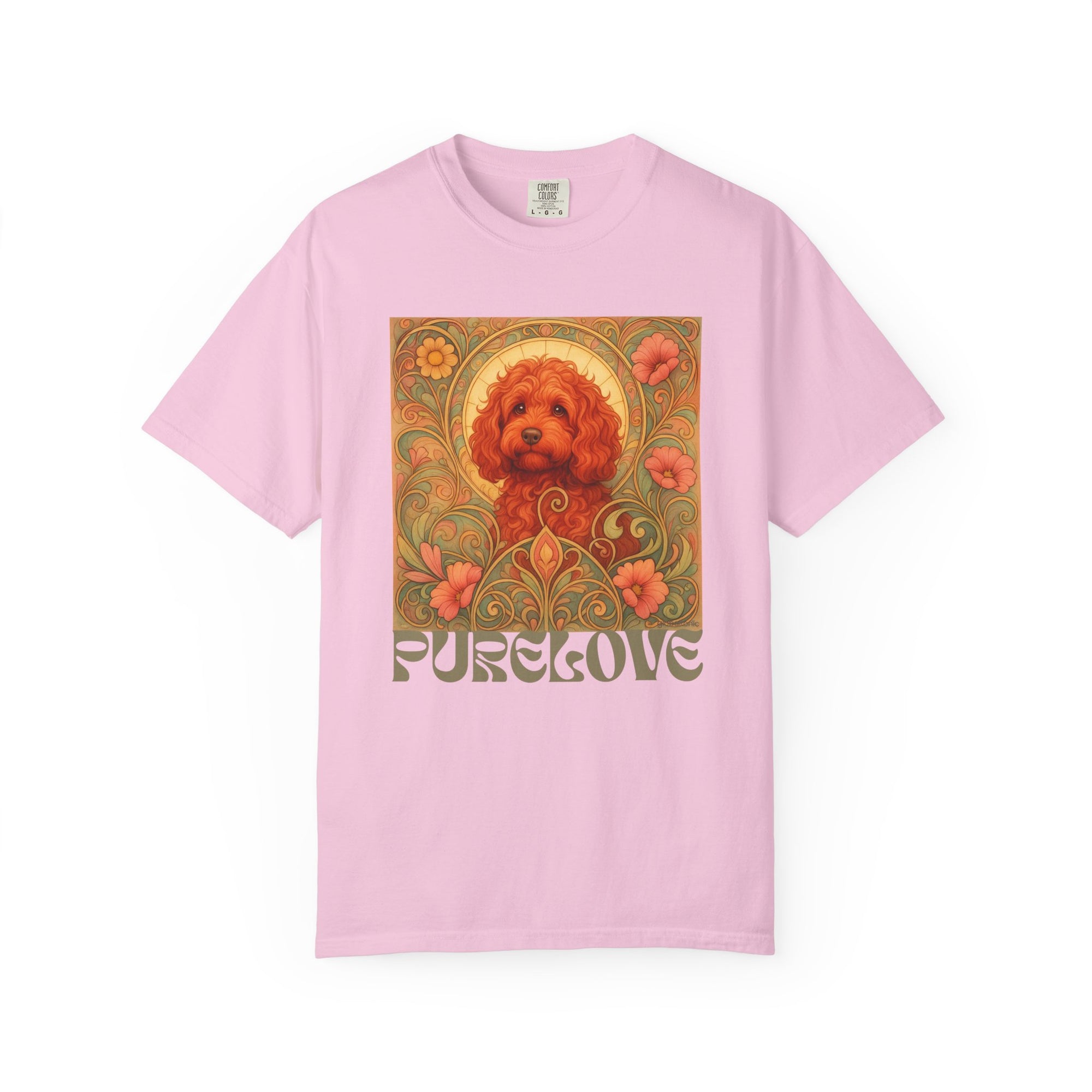 Strawberry Cockapoo/Cavoodle Vintage Graphic T-shirt -Unisex Cotton Tee for Dog Lovers