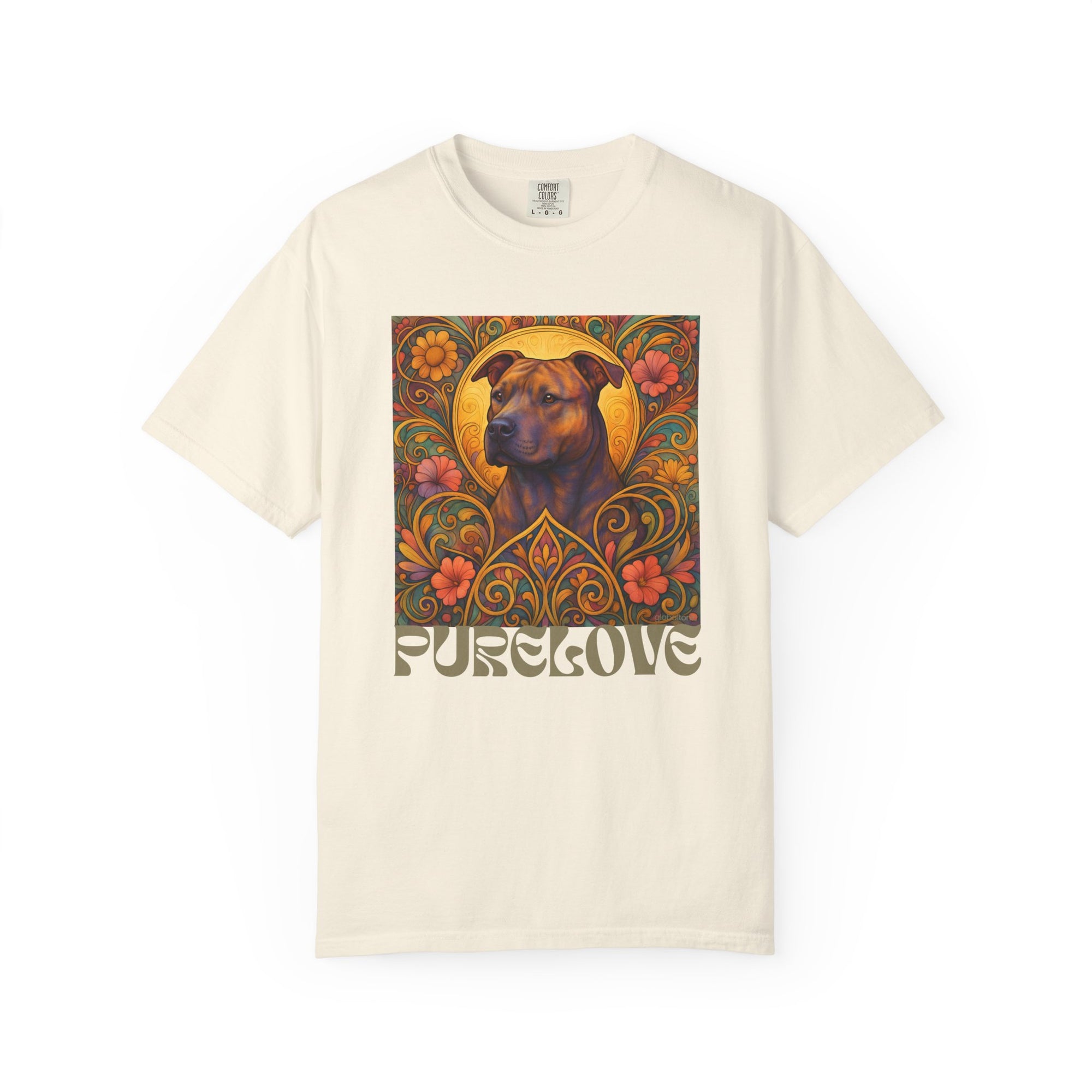 Staffy/Staffordshire Bull Terrier Brindle Vintage Graphic T-Shirt – Unisex Cotton Tee for Dog Lovers