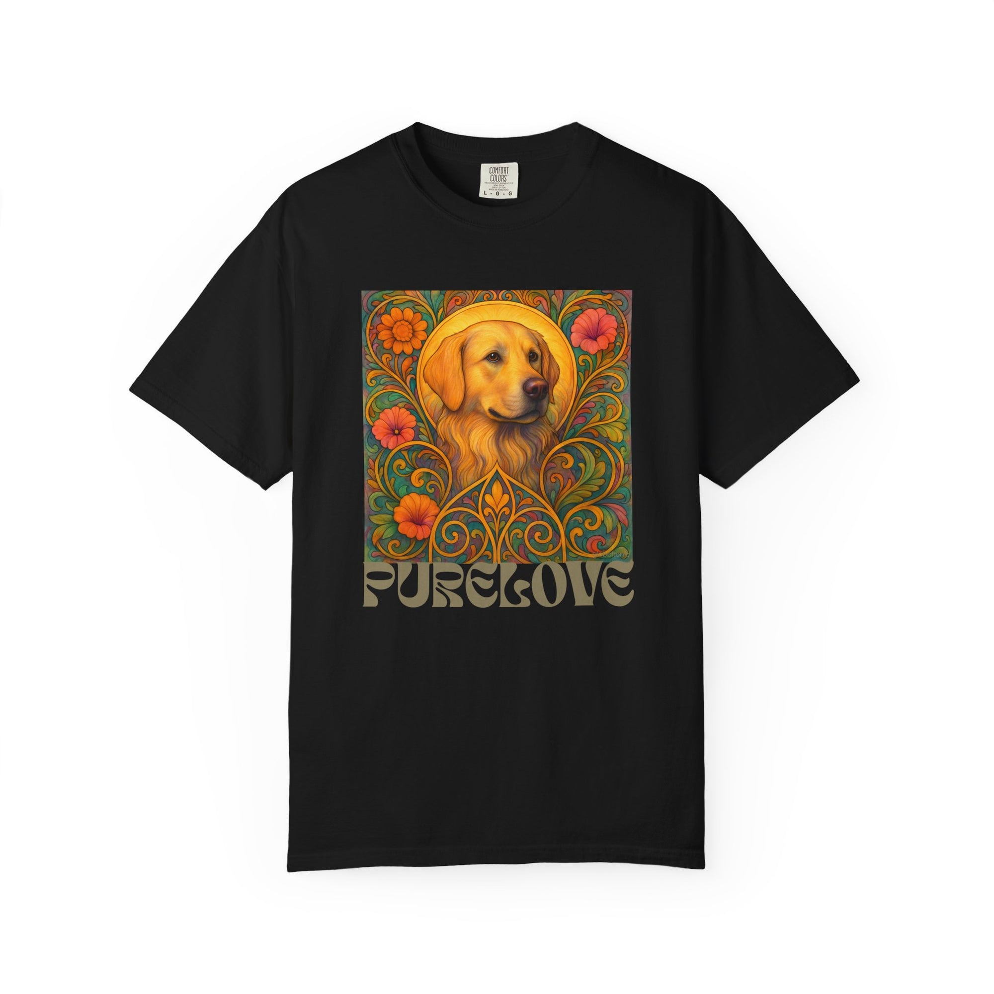 Golden Labrador Vintage Graphic T-shirt - Unisex Cotton Tee for Dog Lovers