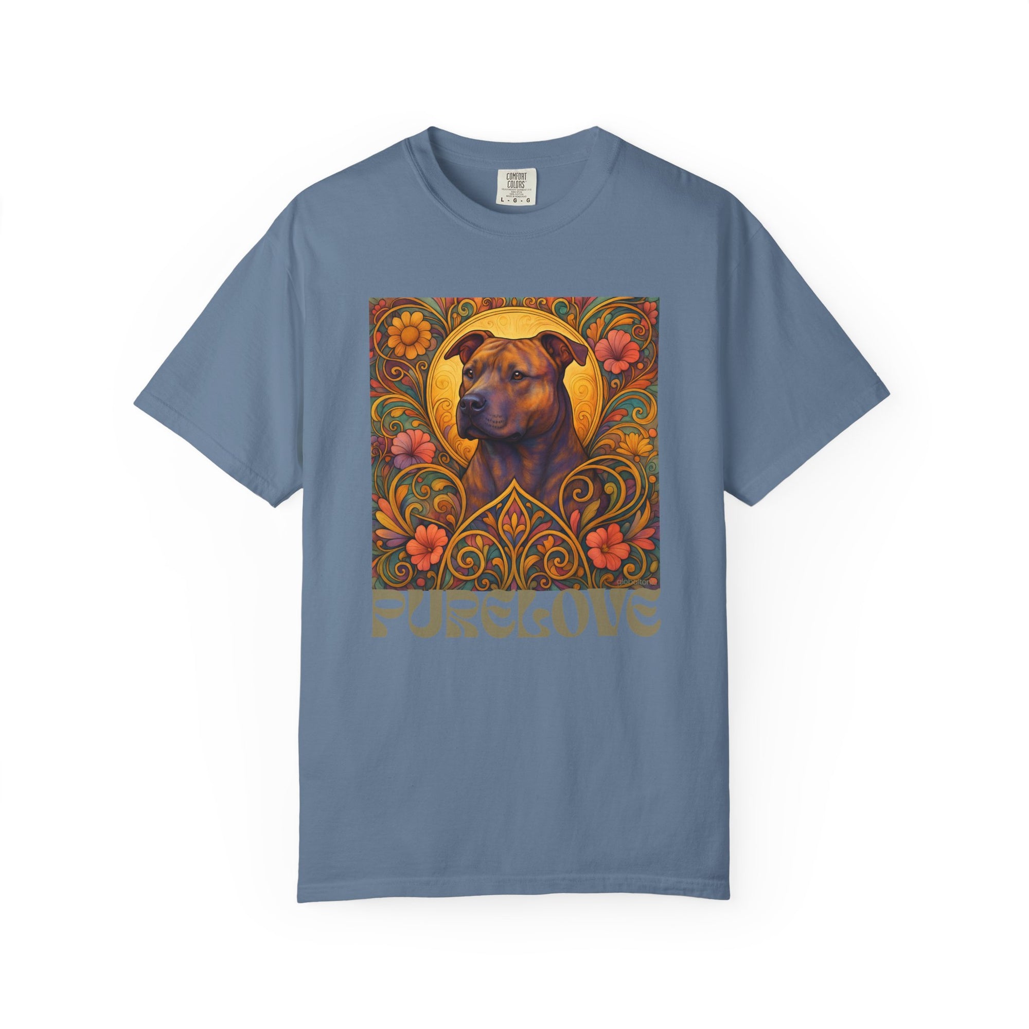 Staffy/Staffordshire Bull Terrier Brindle Vintage Graphic T-Shirt – Unisex Cotton Tee for Dog Lovers
