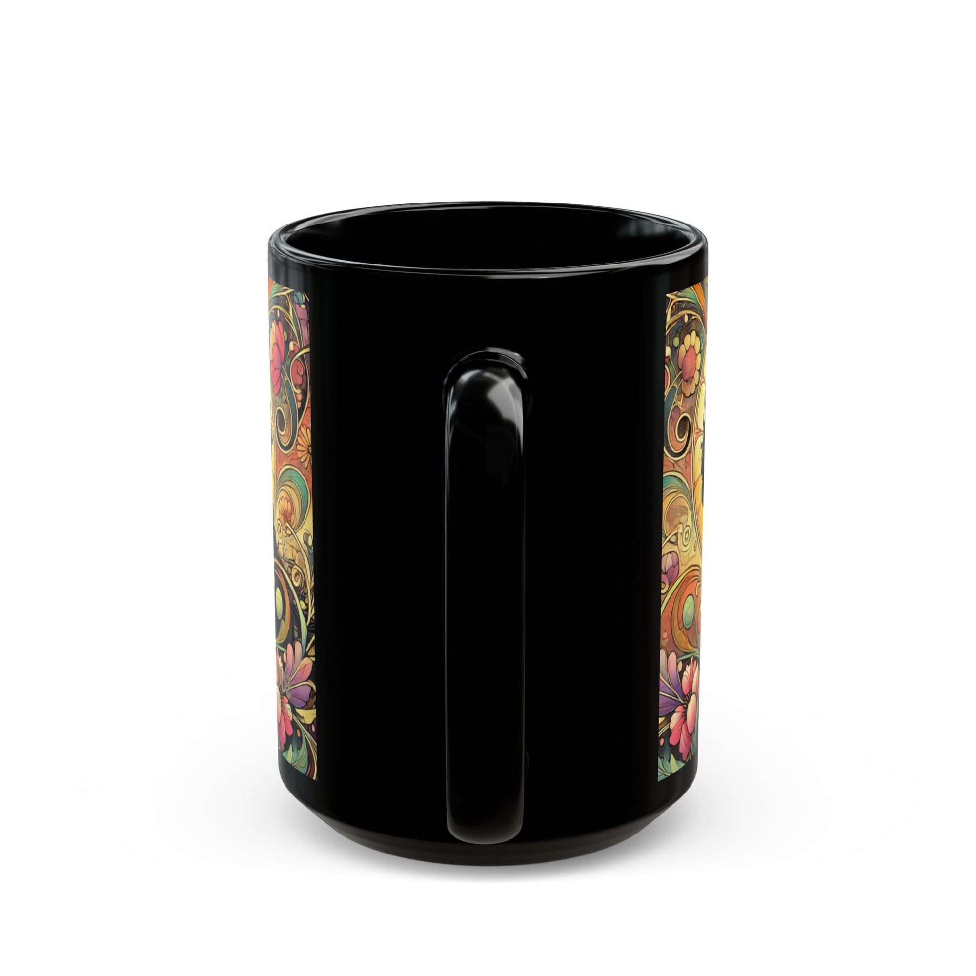 Black Cavoodle Cockapoo Dog Lover Black Mug – Vintage Pet Themed Cup for Gifts & Home Decor