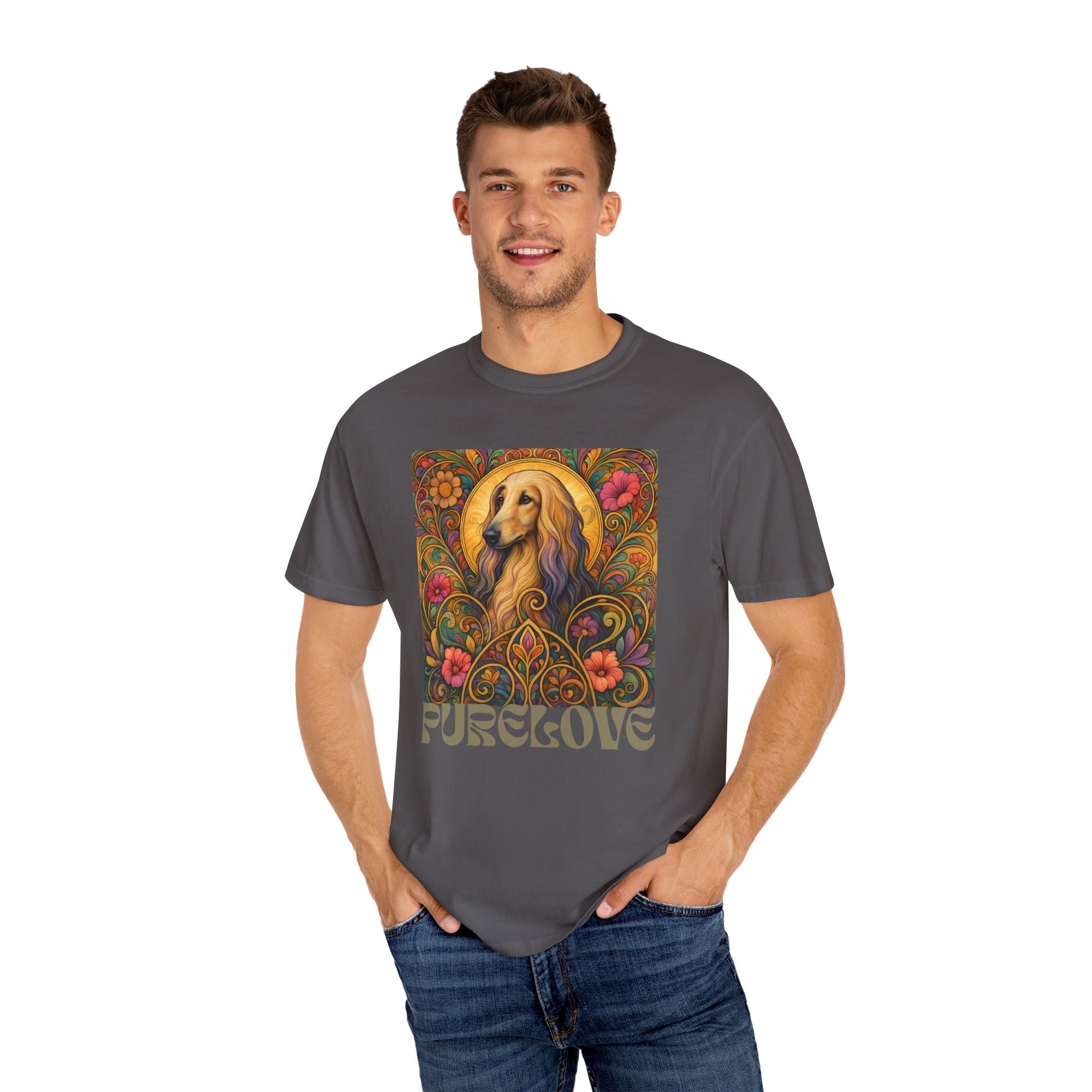 Afghan Vintage Graphic T-Shirt – Unisex Cotton Tee for Dog Lovers