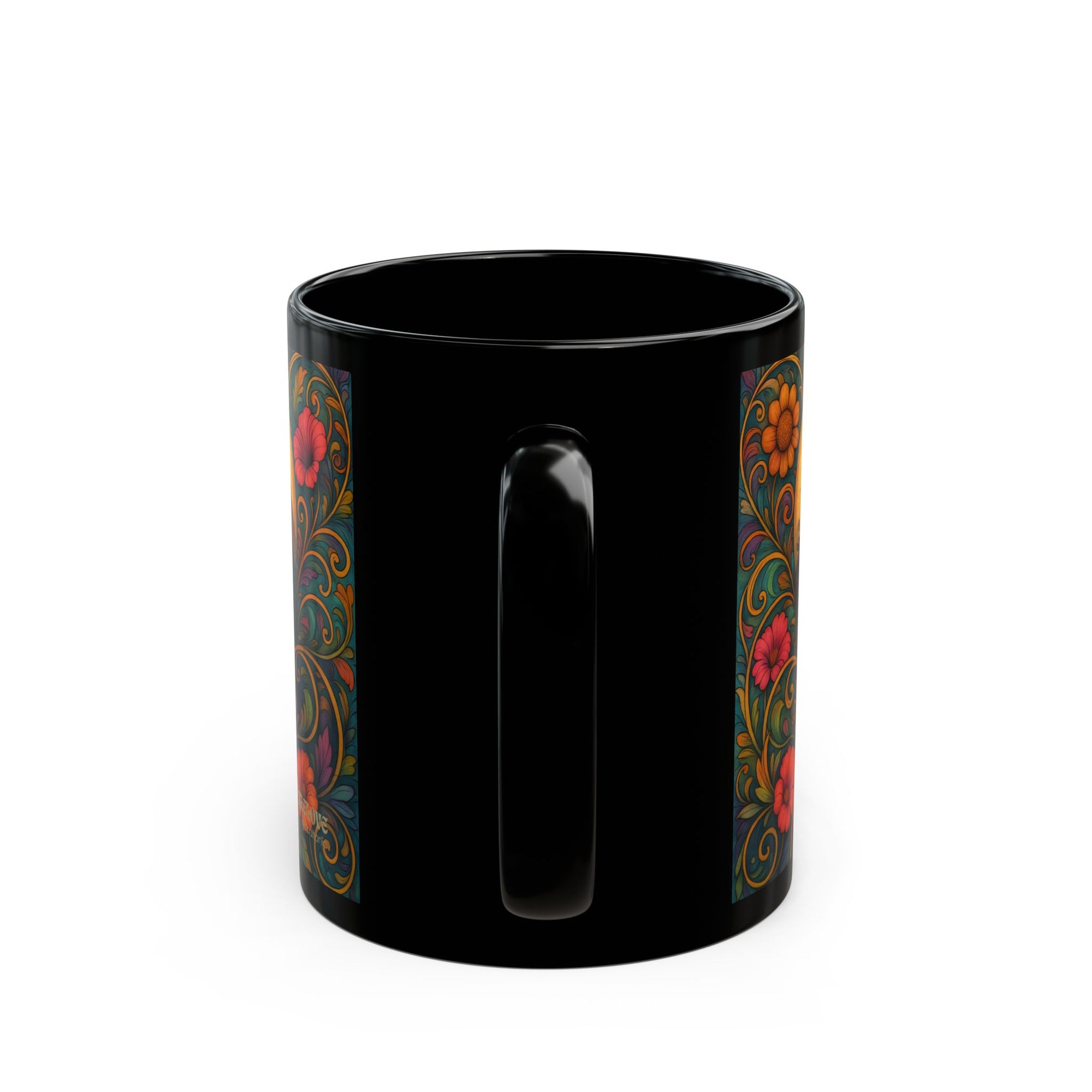 Longhair Dachshund Dog Lover Black Mug – Vintage Pet Themed Cup for Gifts & Home Decor