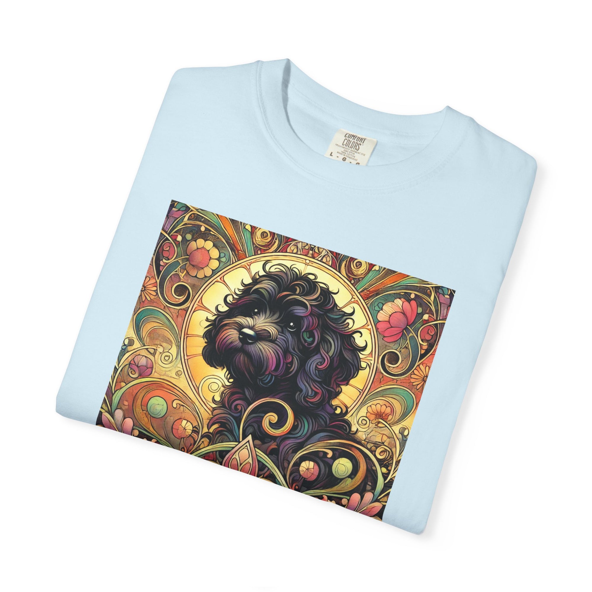 Black Cavoodle/Cockapoo Vintage Graphic T-Shirt – Unisex Cotton Tee for Dog Lovers